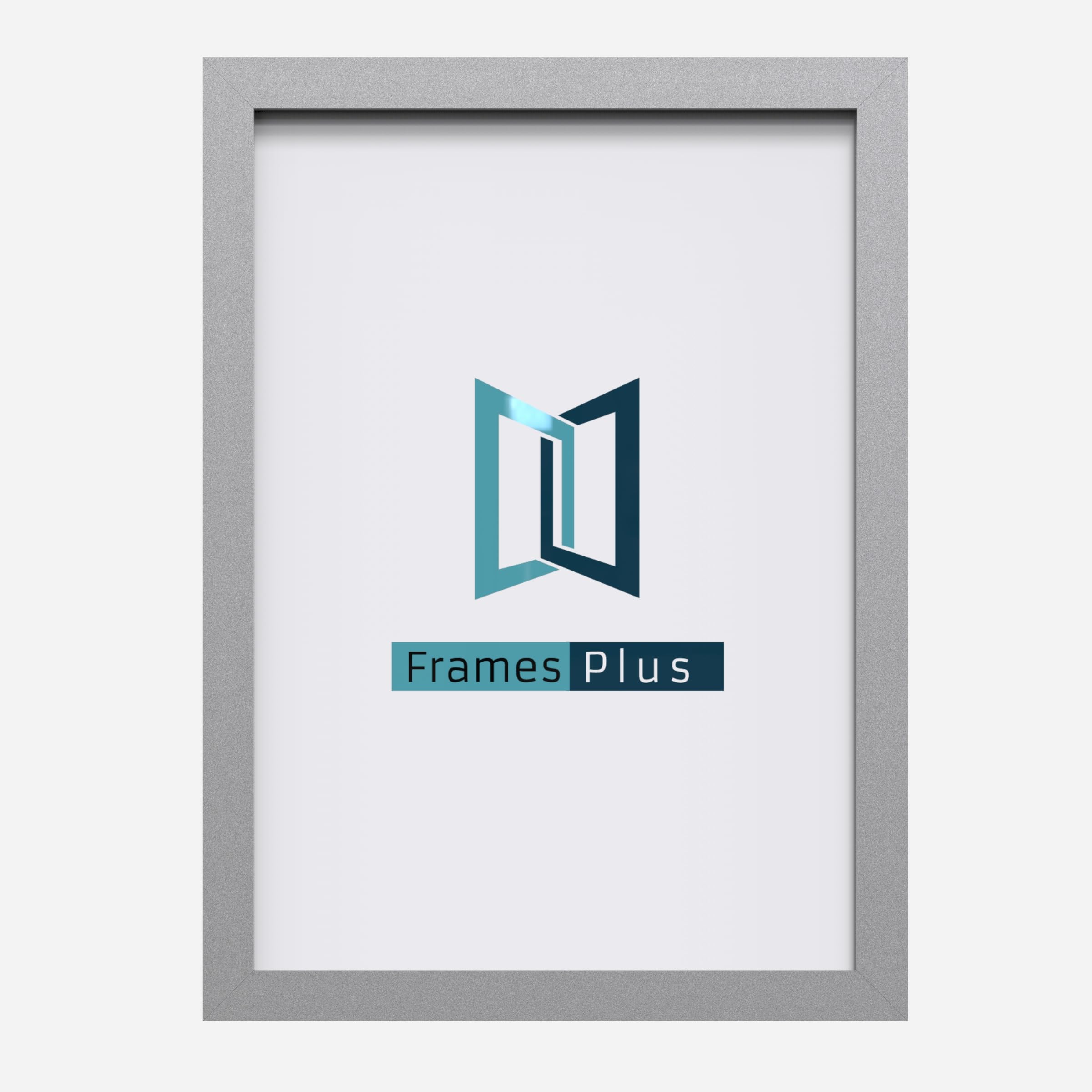 40 x 60cm Picture Frame (400 x 600mm) Wall Mounted Shatterproof Styrene Front, Portrait or Landscape Display for Posters Photos Prints Art, Light Grey