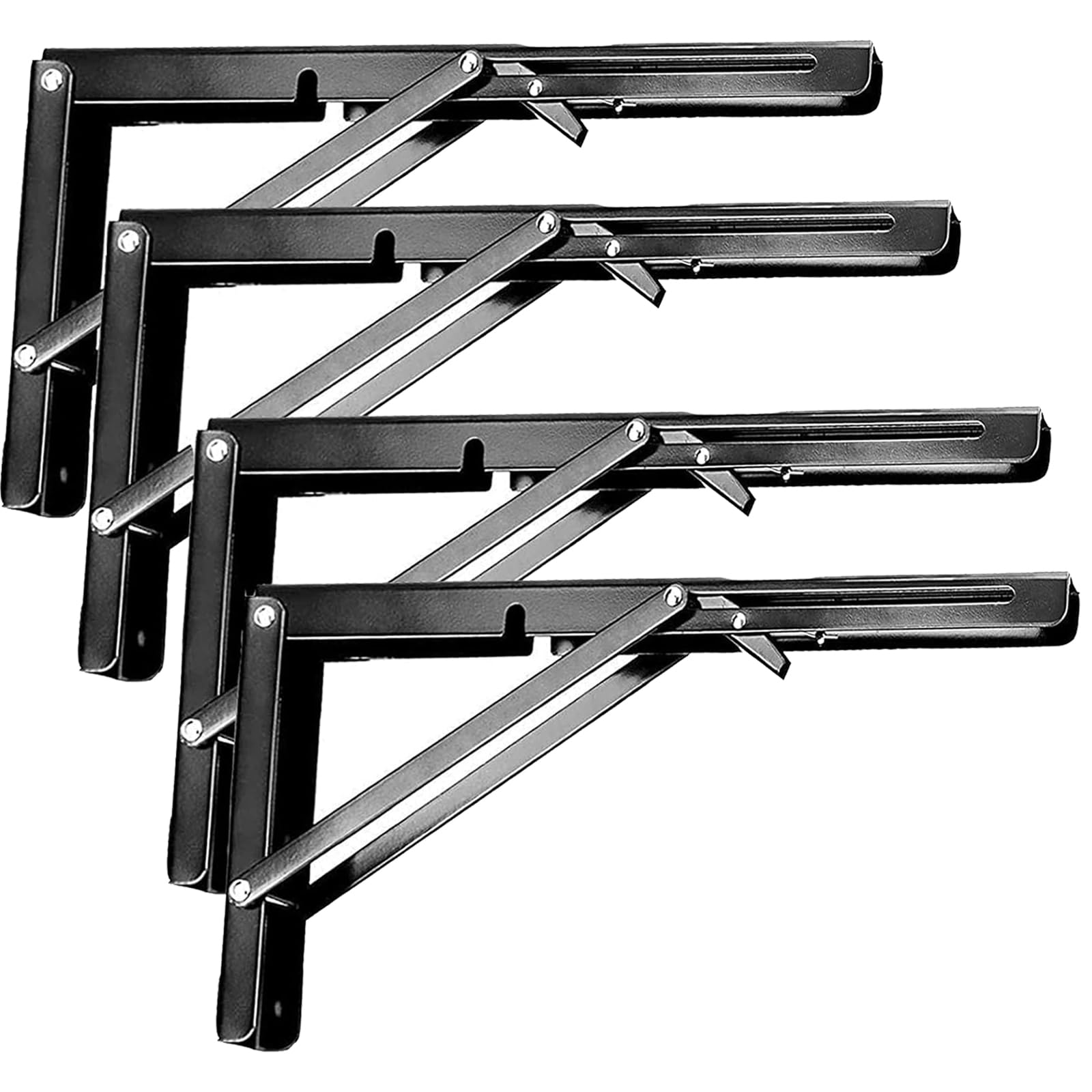 Supports d'étagère pliants pour réparer le manque d'espace sur établi et garage