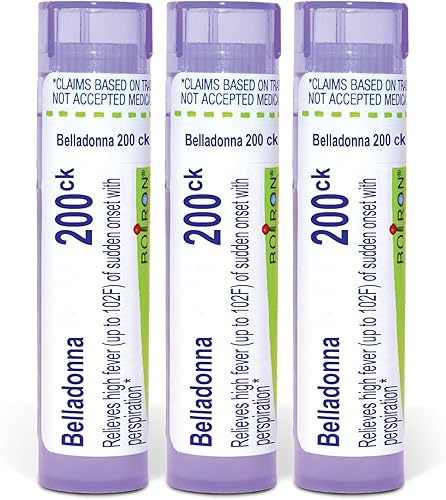 Miniatura 10 de Boiron Belladonna 12C Medicina homeopática para la fiebre - 80 pellets