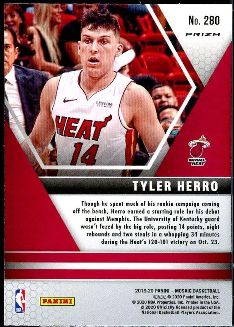 Tyler Herro Rookie Card 2019-20 Panini Mosaic #280 - Basketball Slabbed Rookie Cards