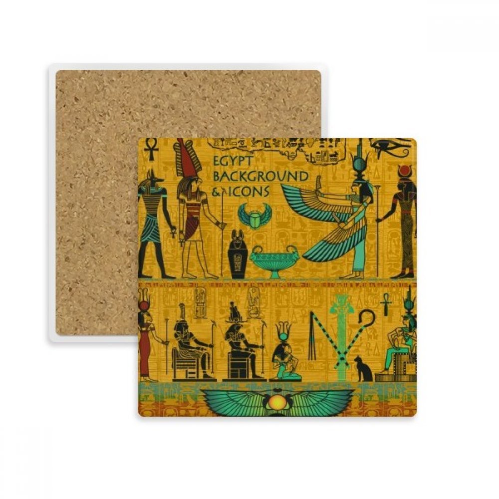 Coaster Egypte Ancienne Pharaon pierre absorbante dessous verre et tasse