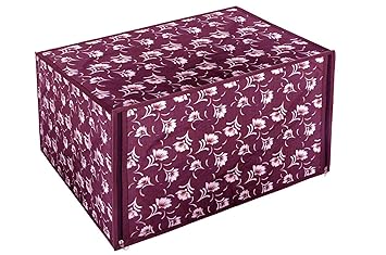 HomeStrap Printed Polyster Fabric Microwave Oven Cover for 30Ltrs Microwave Oven-Magenta