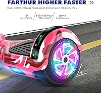 Vista 8 de UNI-SUN Self Balancing Scooter for Kids, 6.5" Two Wheels Scooter with Bluetooth and Lights for Girls Boys Kids Adults