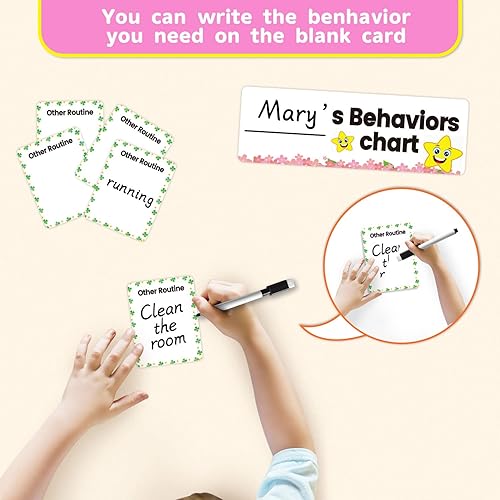 Miniatura 4 de Tabla de bolsillo de comportamiento  Tabla de tareas de estrellas de recompensa para niños pequeños en casa y escuela  Tabla de responsabilidad