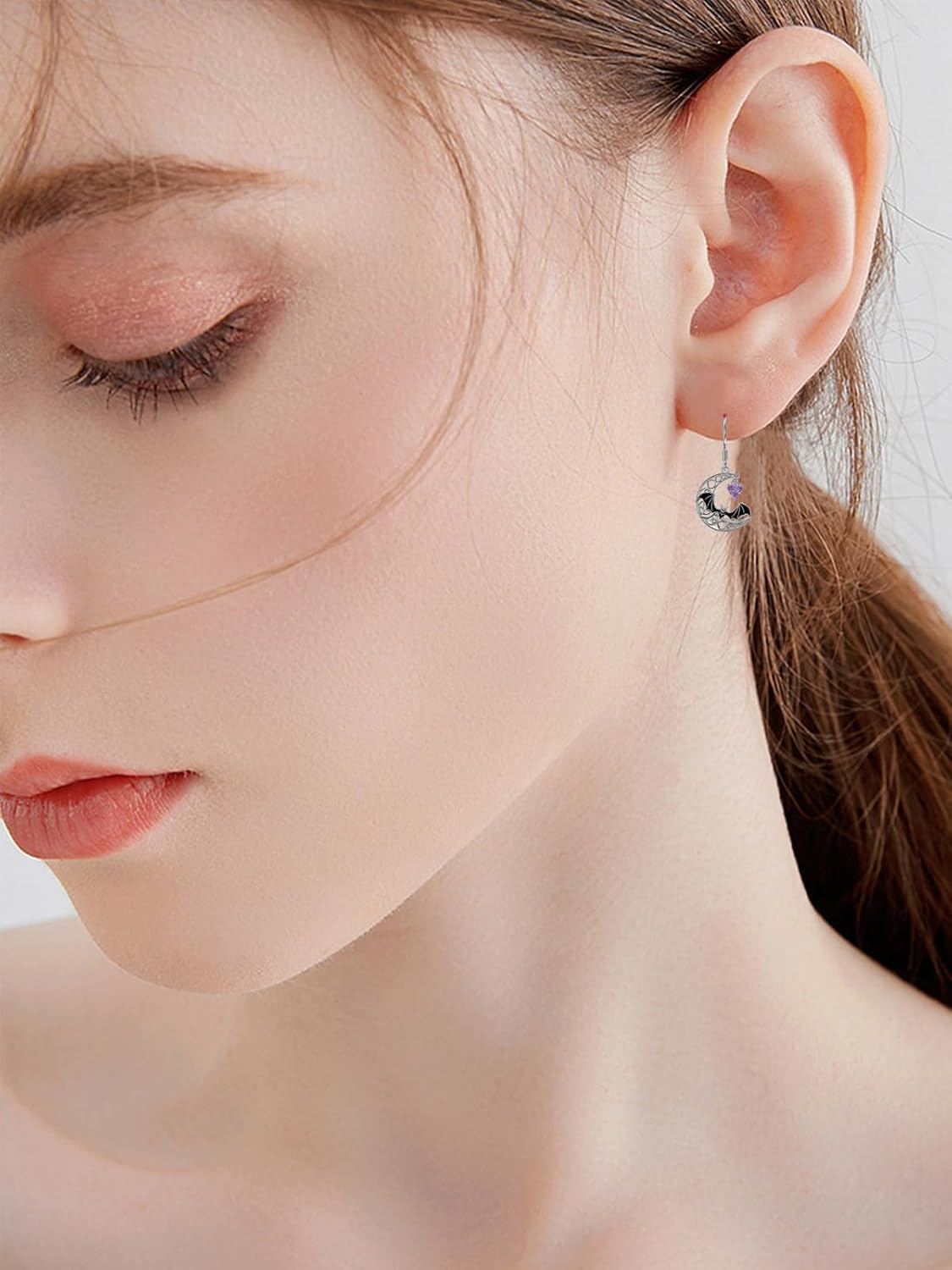 Halloween Earrings Skull/Bat/Spider/Pumpkin Earring 925 Sterling Silver Halloween Gothic Earrings Jewelry - Image 5