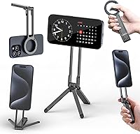 Vista 16 de ULANZI MA30 - Soporte magnético de trípode para iPhone - Maglock de aluminio para teléfono inteligente, mini trípode de bolsillo, soporte