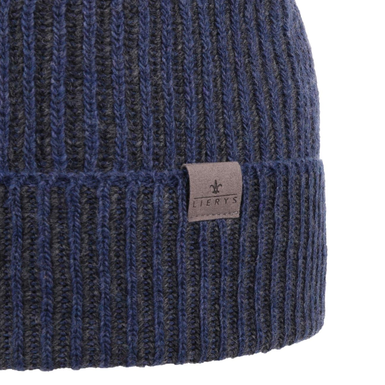 CAPPELLISHOP Twotone Wool Berretto con Risvolto Beanie Screziato Prodotto in Italia Uomo Autunno Inverno