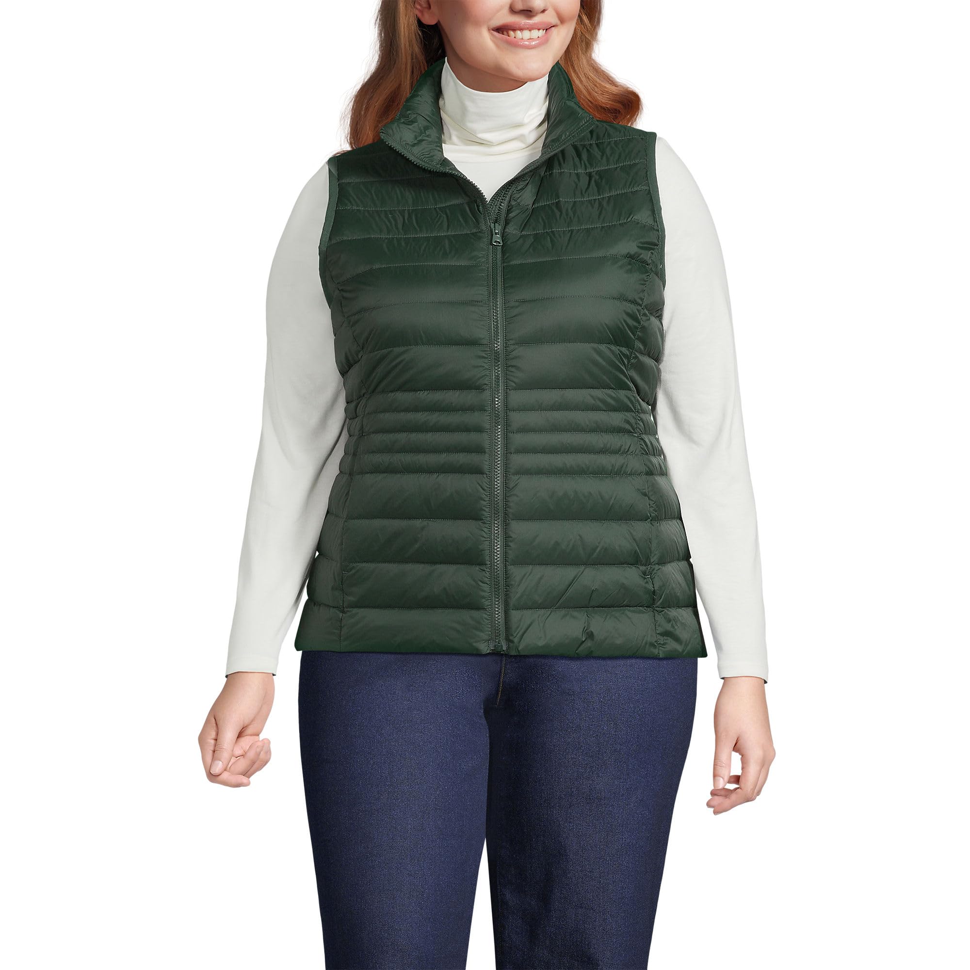 Lands' End Women's Wanderweight Packable Ultralight Down Vest