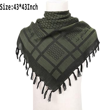 Cot-Oath Unisex Arab Scarf Fashion Keffiyeh - Shemagh for Women Men Outdoors Active Kerchiief Accessories Shawl