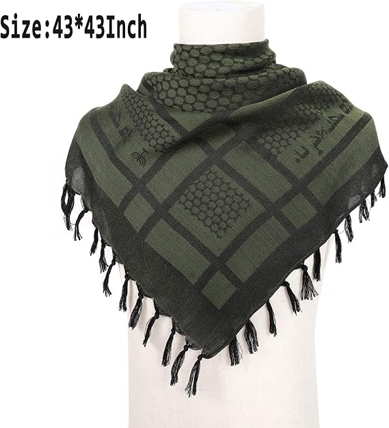 Cot-Oath Unisex Arab Scarf Fashion Keffiyeh - Shemagh for Women Men Outdoors Active Kerchiief Accessories Shawl
