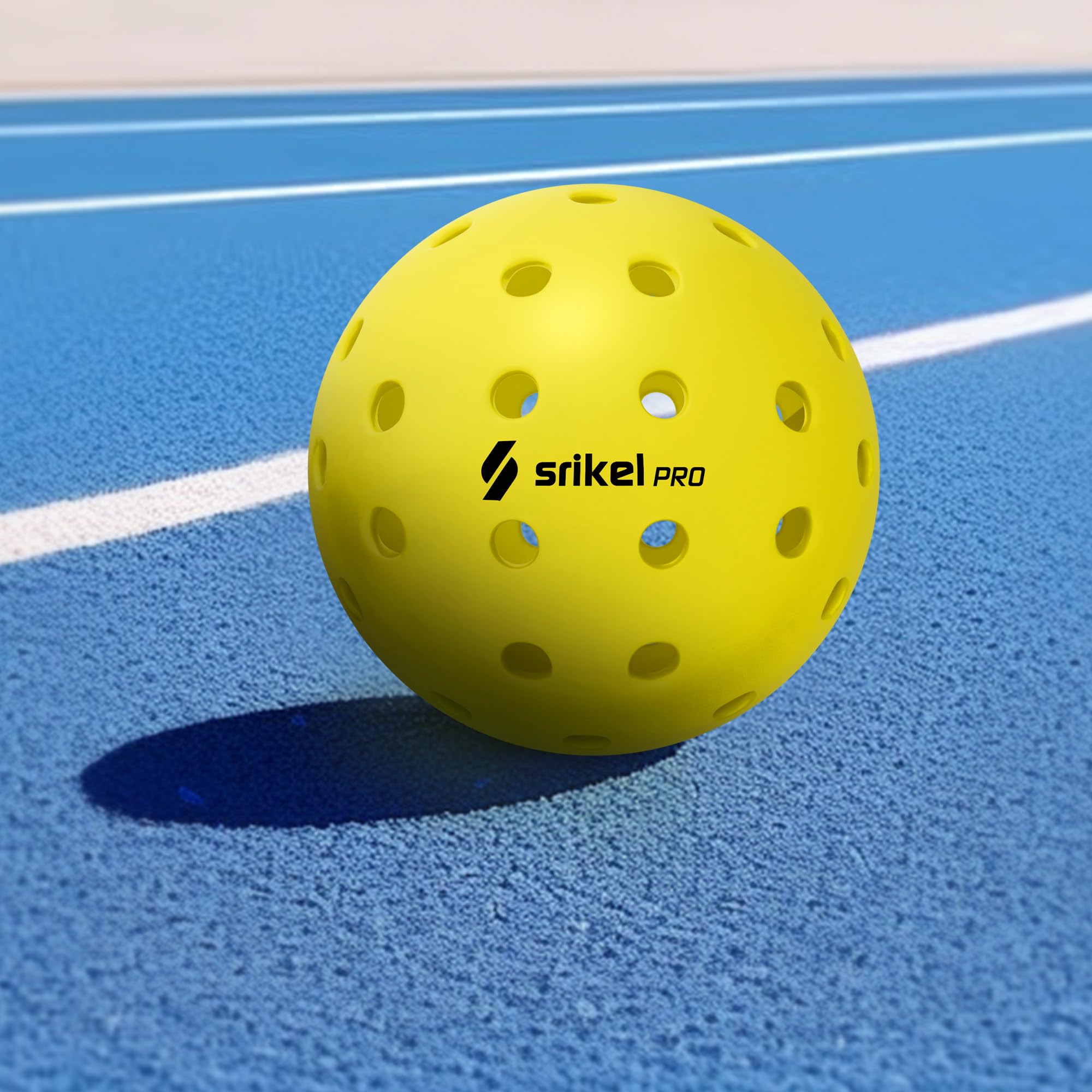 Palline da pickleball da esterno, approvate USAPA, design senza cuciture roto-modellato per una maggiore durata, confezione da 4/12, palline da sottaceto a 40 fori resistenti alle crepe, per