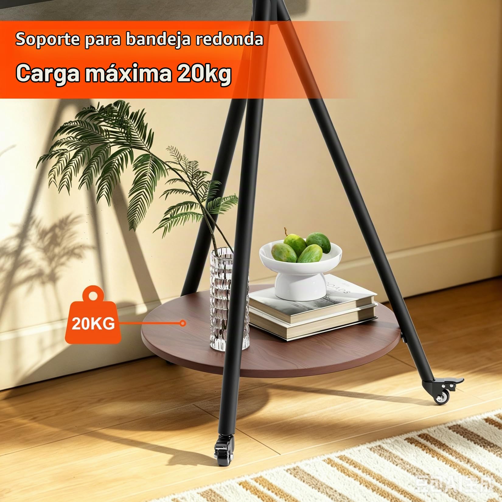 UNUNHO Soporte TV con Ruedas para 40-75 Pulgadas, VESA 600x400 mm Negro | Soporte TV Pie Suelo Trípode con Estante para Pantalla LED/LCD, Hasta 50kg, Altura Ajustable 155-175 cm, Gestion de Cables