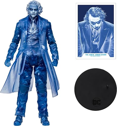 Miniatura 2 de McFarlane Toys Batman The Dark Knight Trilogy The Joker Sonar Vision Gold Label SDCC 2023 Figura exclusiva