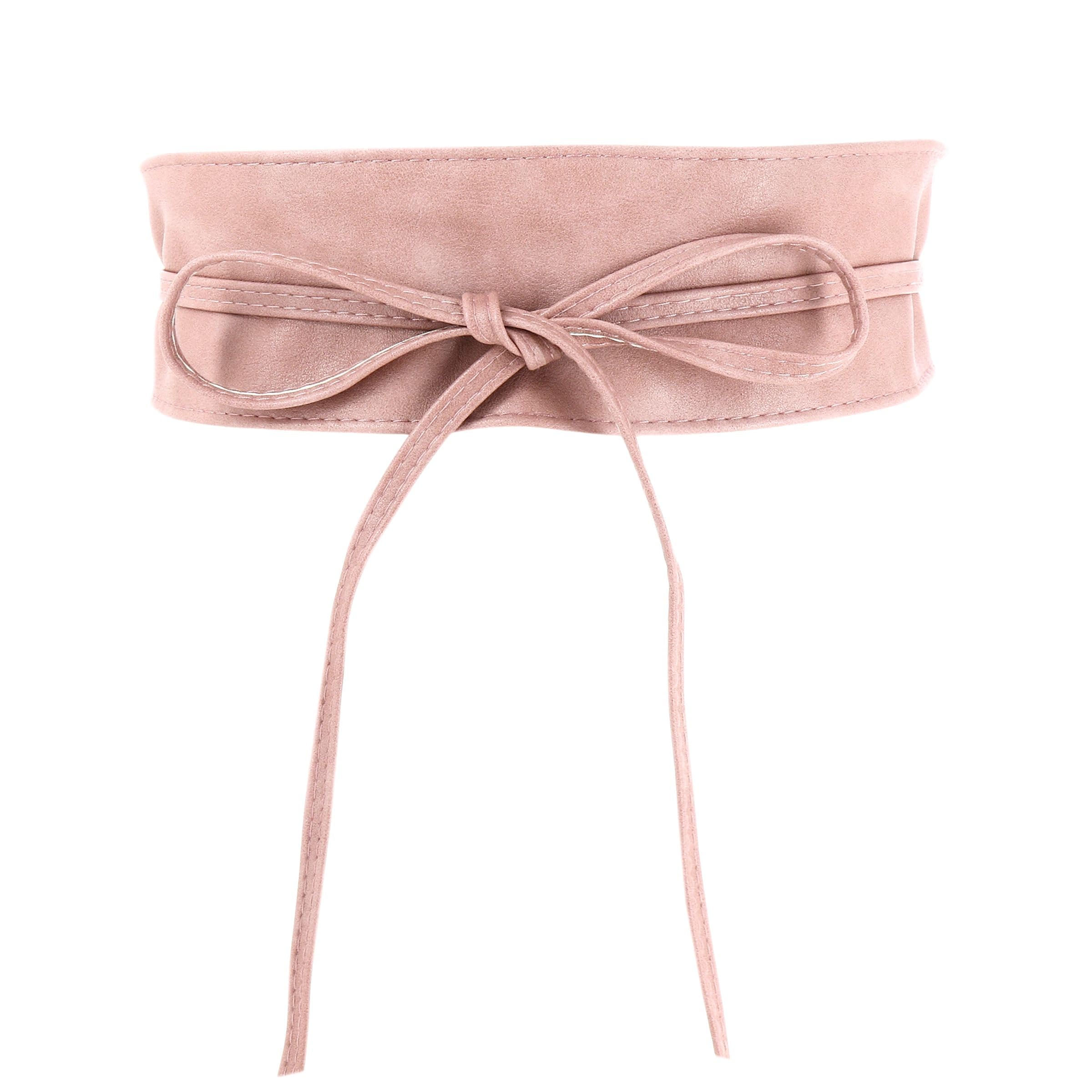 FASHIONGEN - Damen gürtel, Taillengürtel, Bindgürtel, Obi gürtel MICA - Rosa, L-XL