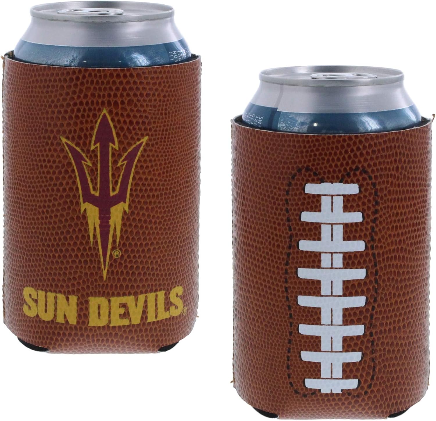 College Football Team Logo Pigskin Can Cooler Insulator Sleeve Holder Huggie 2-Pack (Iowa State Cyclones) : Sports & Outdoors
