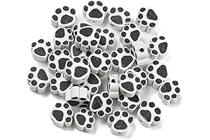 Airssory 1000 Clay Paw Print Handmade Beads