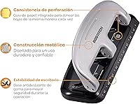 Vista 5 de Perforadora de 3 agujeros PaperPro 2220, capacidad para 20 hojas, Gris