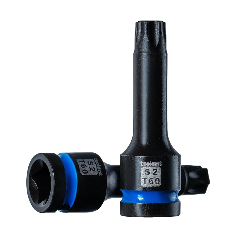 Soquetes de Bit Torx de Impacto T60 toolant com Encaixe de 12,7 mm (1/2 pol.), Kit com 2 Peças
