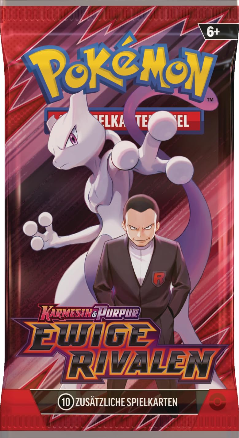 Pokémon-Sammelkartenspiel: Boosterpack-Display Karmesin & Purpur – Ewige Rivalen (18 Boosterpacks)