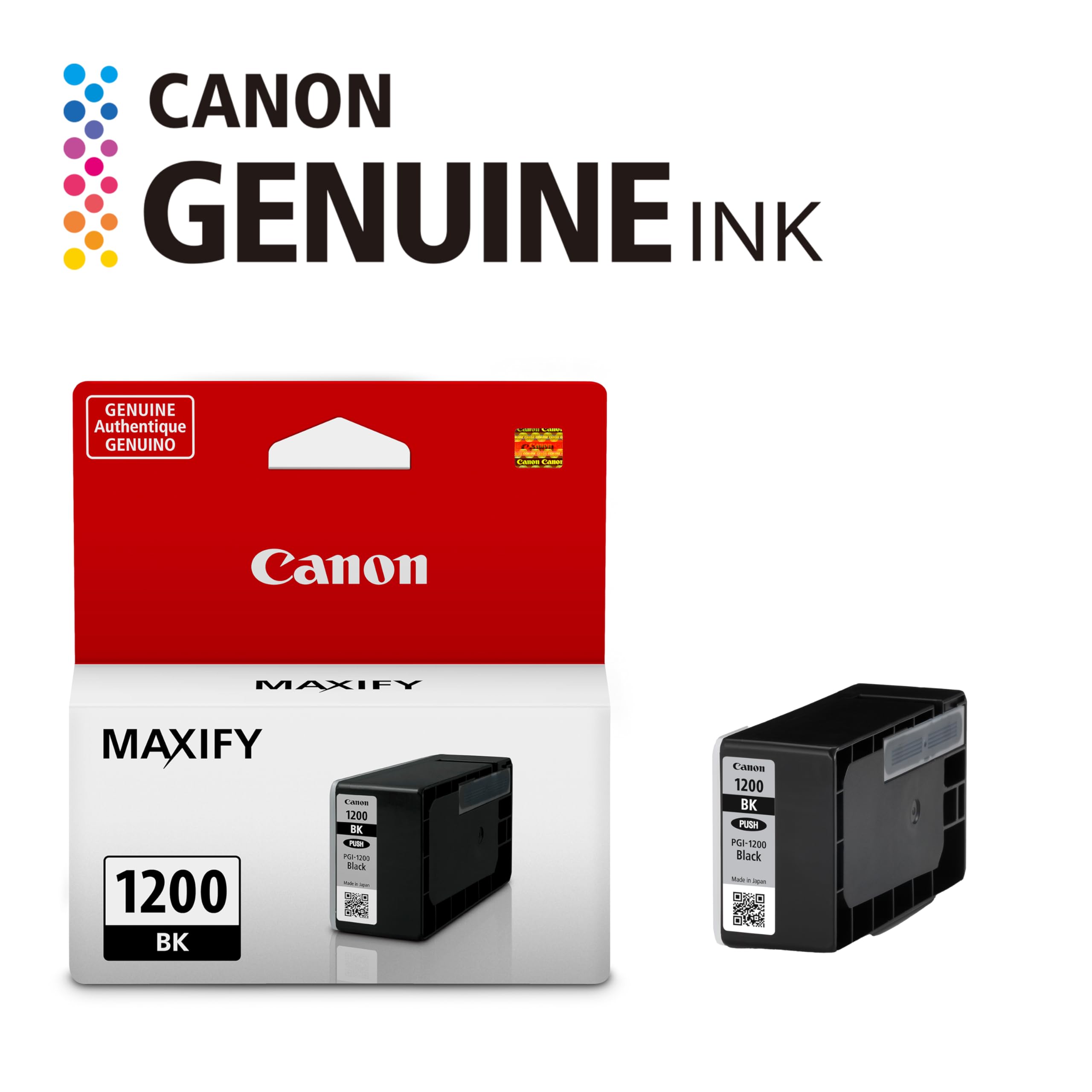 Canon PGI-1200 Genuine Magenta Ink Cartridge - Compatible With MB Series Printers, 300 Page Yield