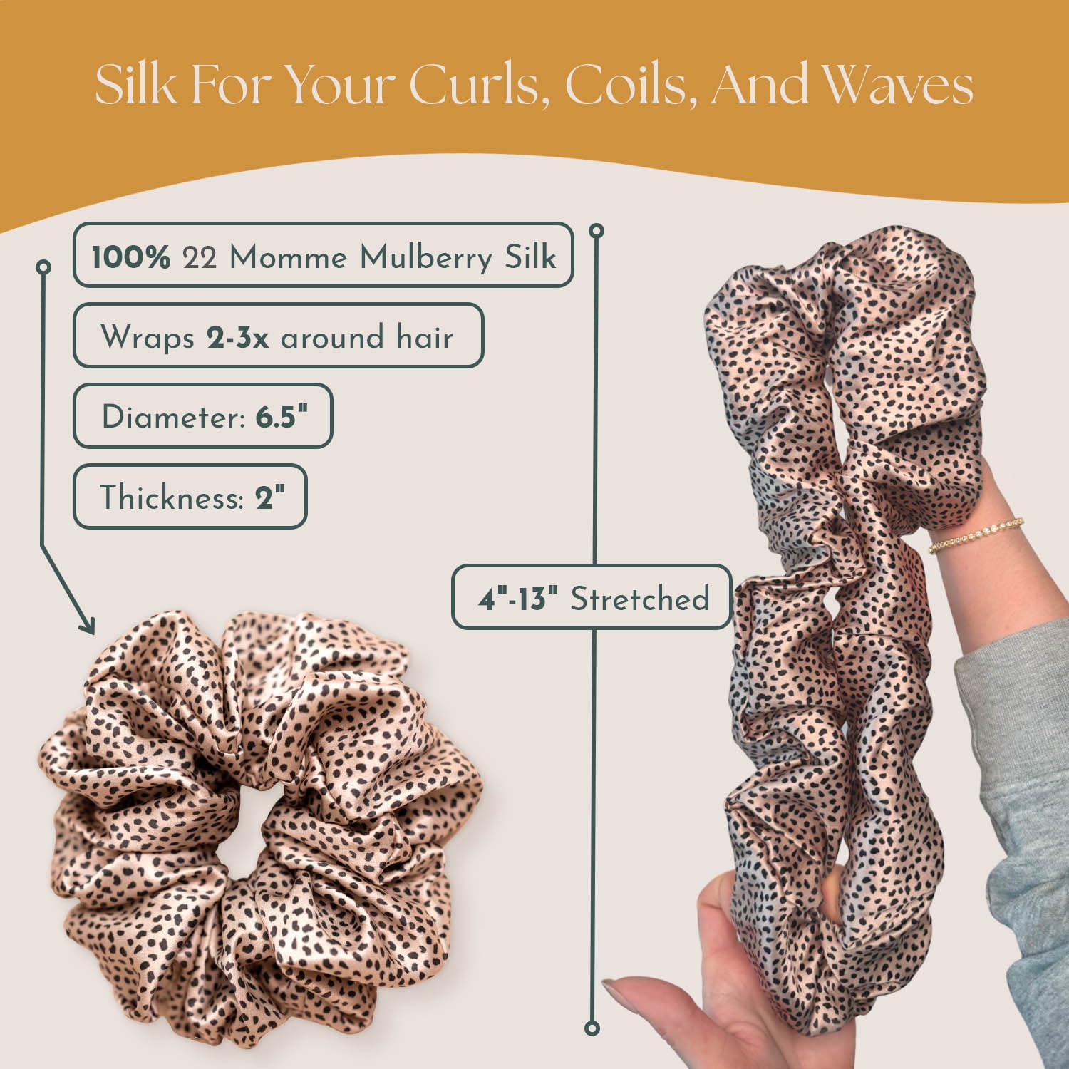 Amazon.com : Silk Scrunchies for Ponytail Holders  display picture 1