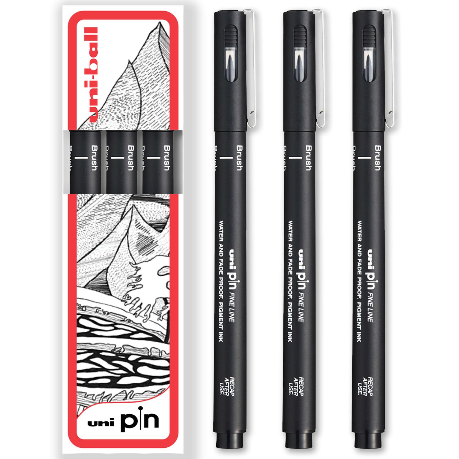 uni-ball PIN Fineliners, Black