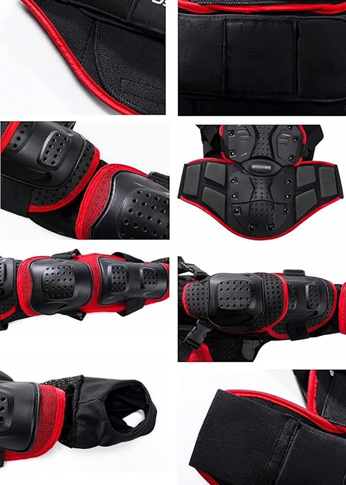 Dirt Bike Körper Brustschutz Weste Schutzausrüstung Motocross Körperschutz Schutzpanzer, Rüstung Schutzausrüstung Jacke Brust Rücken Wirbelsäulenschutz Motorrad Schutzpanzer A,L.
