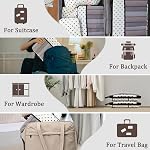 U+U 10 PCS Compression Packing Cubes for Travel Essentials Ultralight Luggage Packing Organizers for Vacation, Business Trip and Camping (Polka Dot, 10 Set)