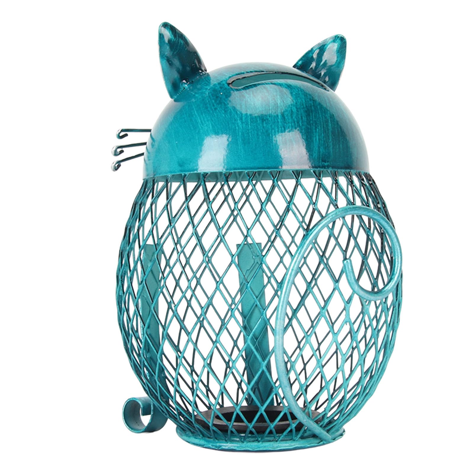 Clear Toothpick Dispenser Cute Metal Cat Piggy Bank - Handcrafted Iron Coin  Box For Kids & Adults Change Jars For Adults