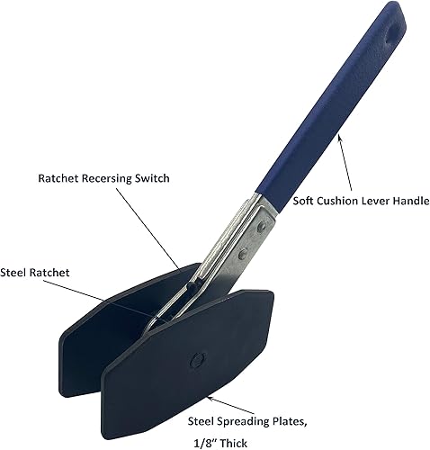 Miniatura 3 de HFS (Herramienta de prensa de pinza de freno R, llave expansora de trinquete, esparcidor de pistón de rueda de automóvil