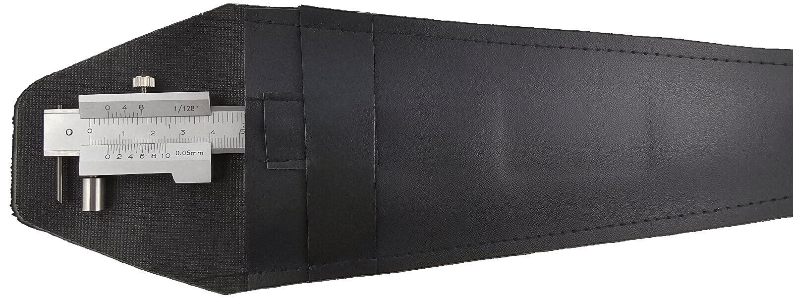 WRS Präz., calibro a corsoio con rullo e vite di bloccaggio, acciaio inox, con punta in metallo duro sostituibile, cromato opaco, scala laser, in astuccio, dimensioni: 200 mm