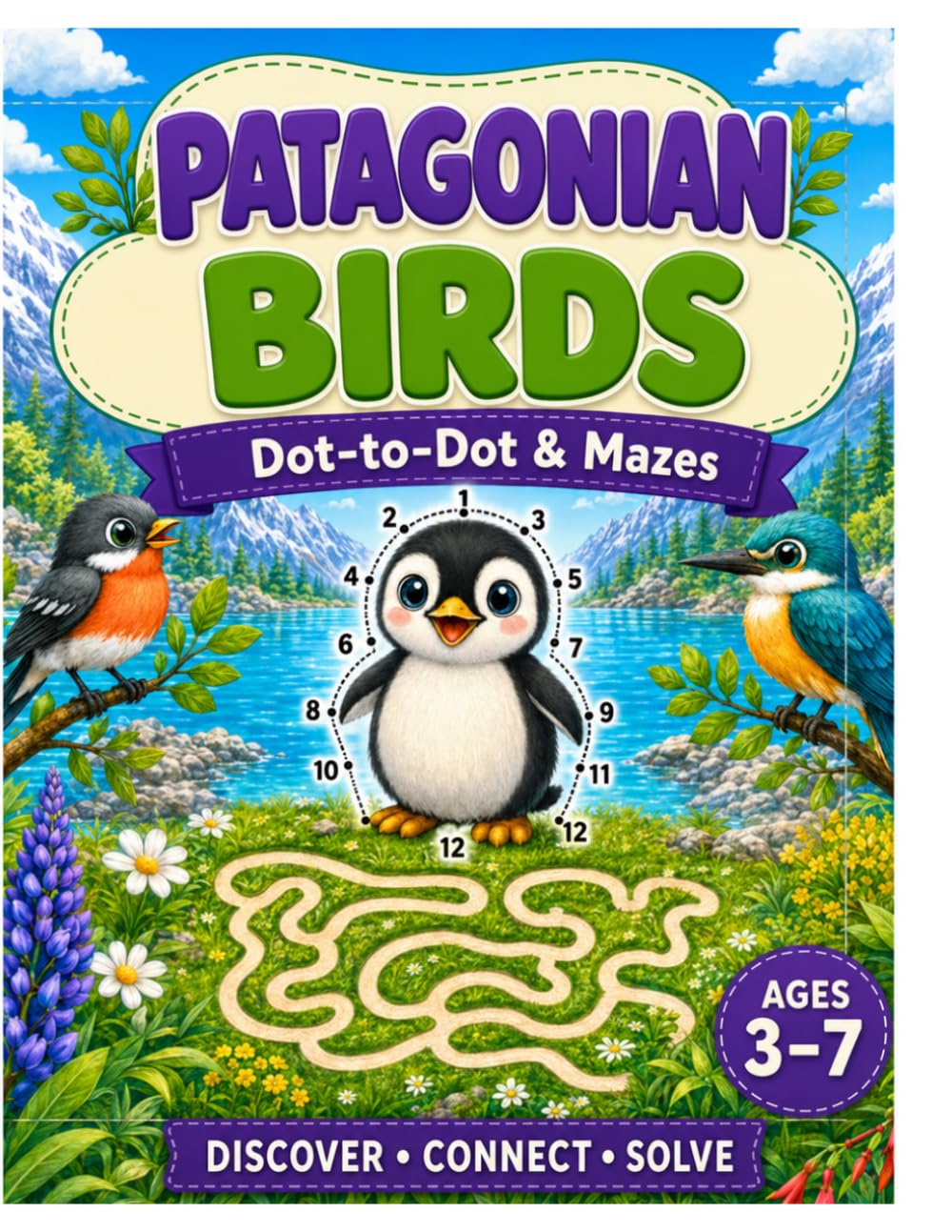 Patagonia Birds: Connect the Dots & Solve Mazes