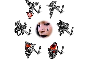 Halloween Gothic Nose Rings for Women Men