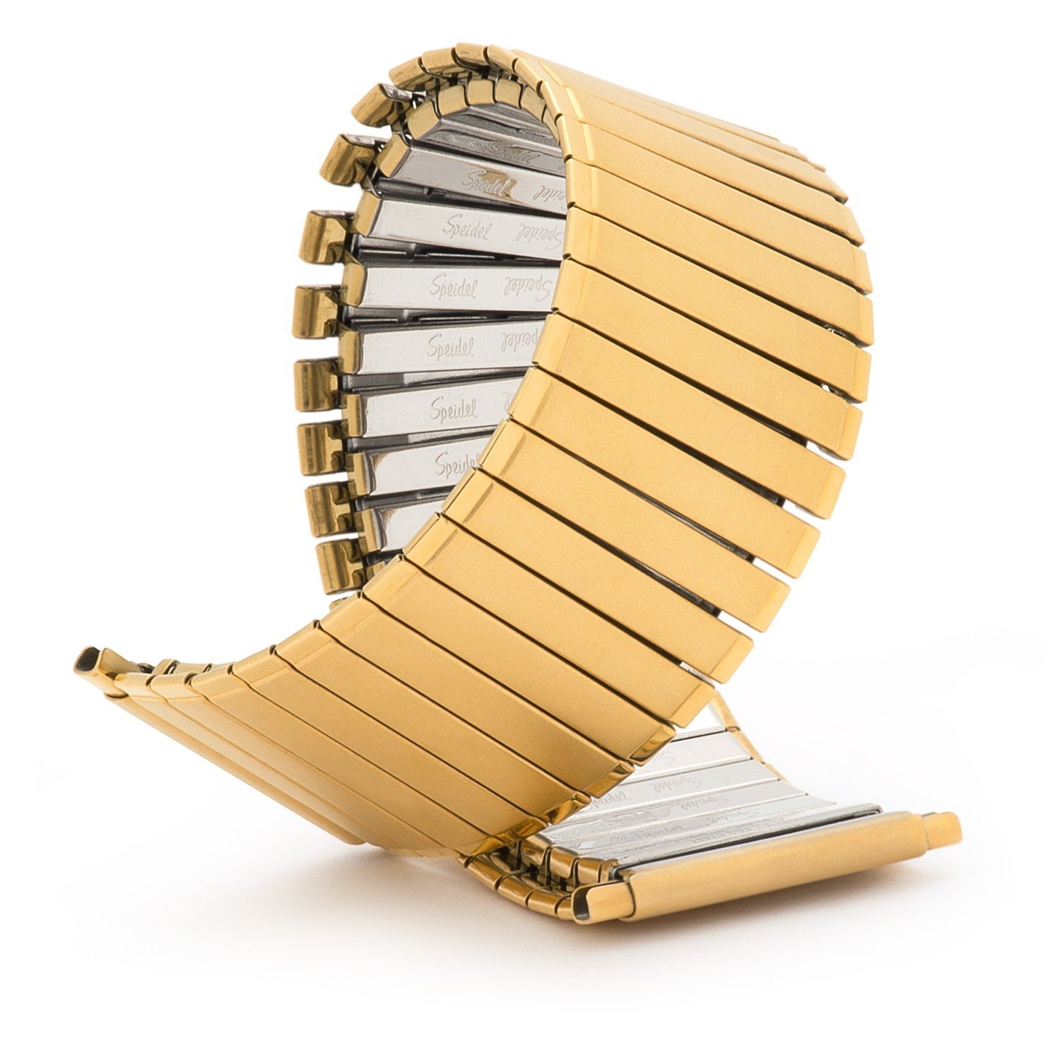 Speidel Men's Twist-O-Flex Expansion Band Gold Tone Stainless Steel Straight End 24-30mm