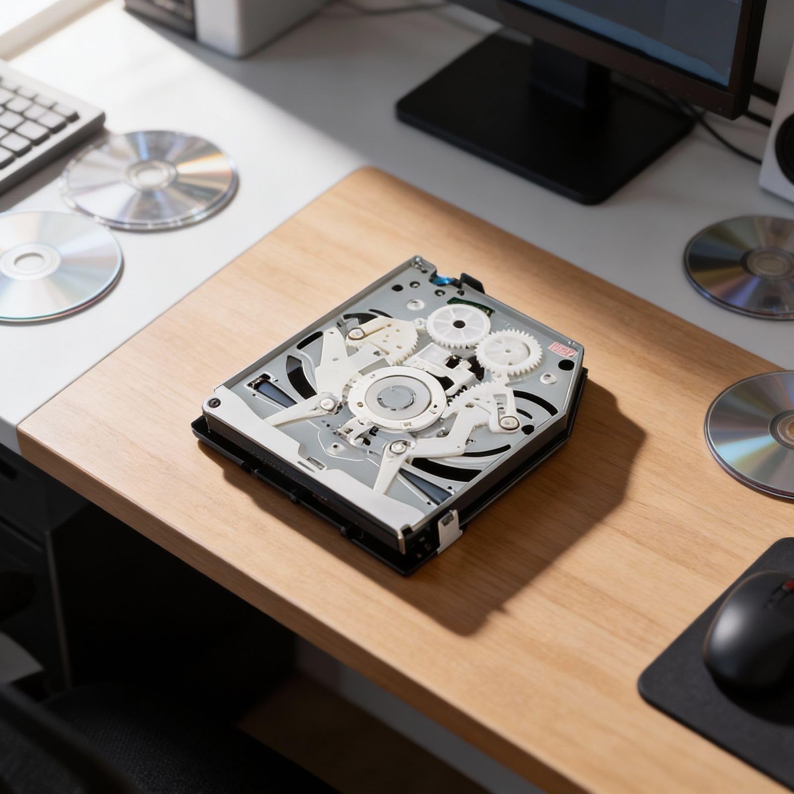 Unidad de disco óptico Blu-Ray portátil de repuesto para PS4 compatible con reproducción de DVD y CD para fines de juego