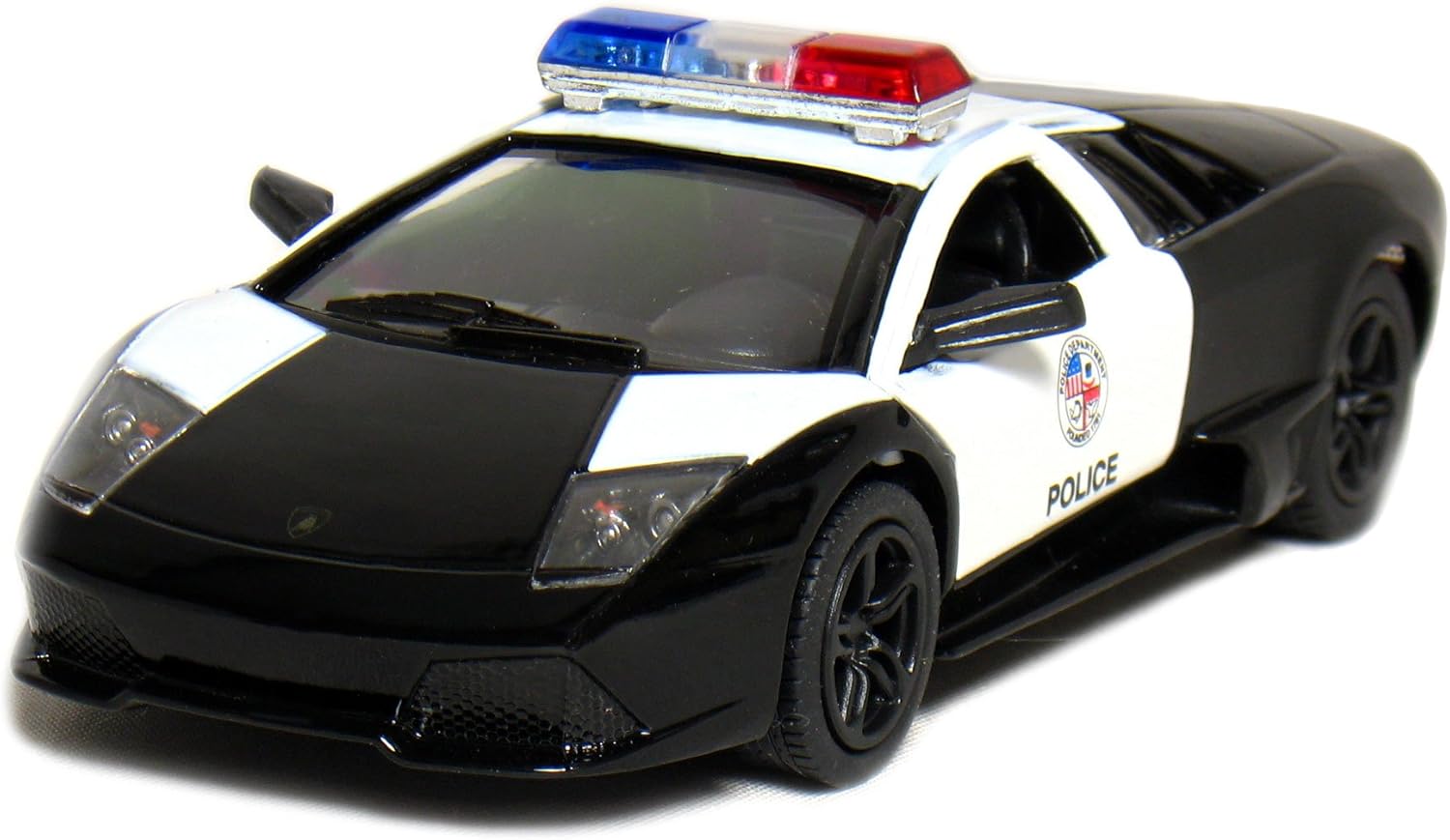 KiNSMART Lamborghini Murcielago LP640 1:36 Scale 5" Die Cast Model Super Sports Car Toy (Black, Yellow, Orange, White Set)