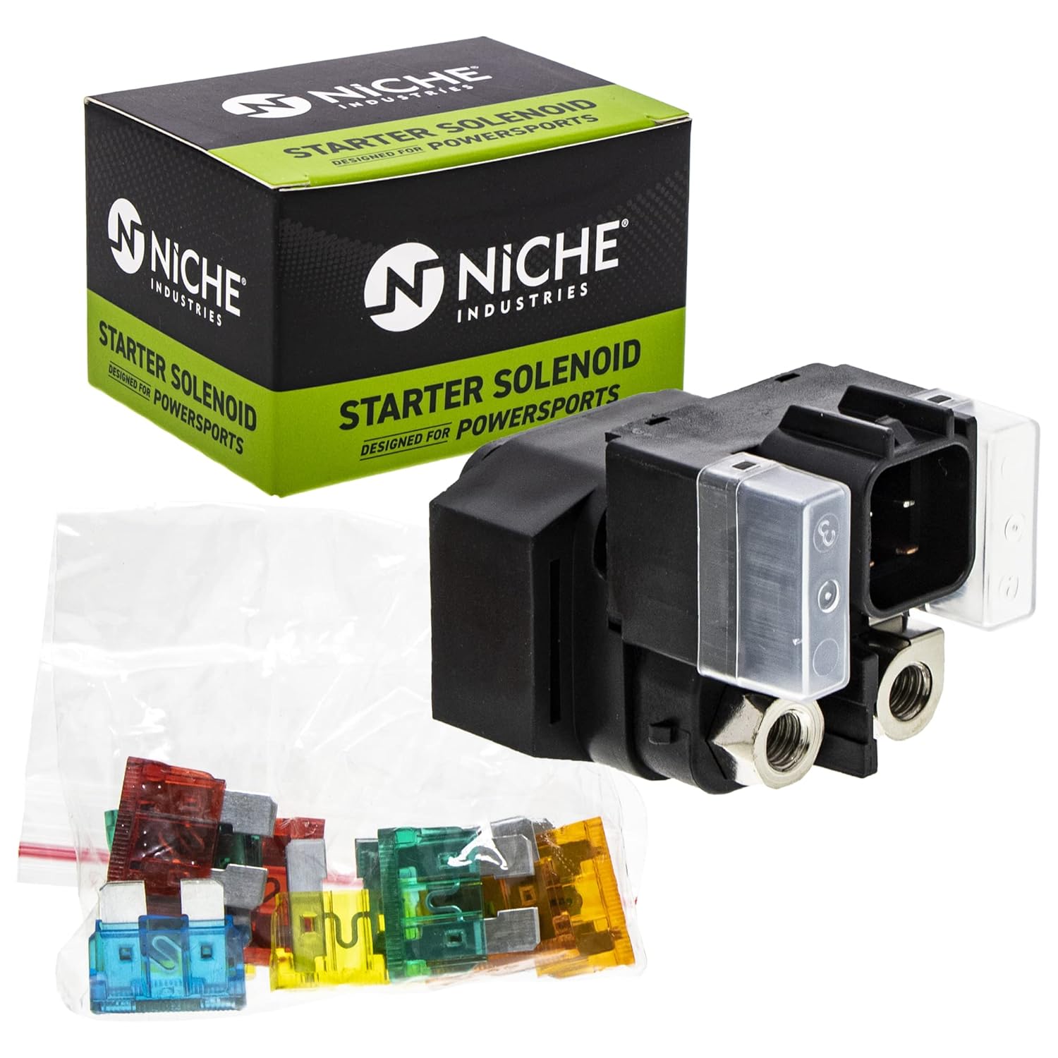 NICHE Starter Motor Solenoid Kit for Yamaha Grizzly 700 550 Kodiak 700K 28P-81890-00-00 3P6-81940-00-00 ATV
