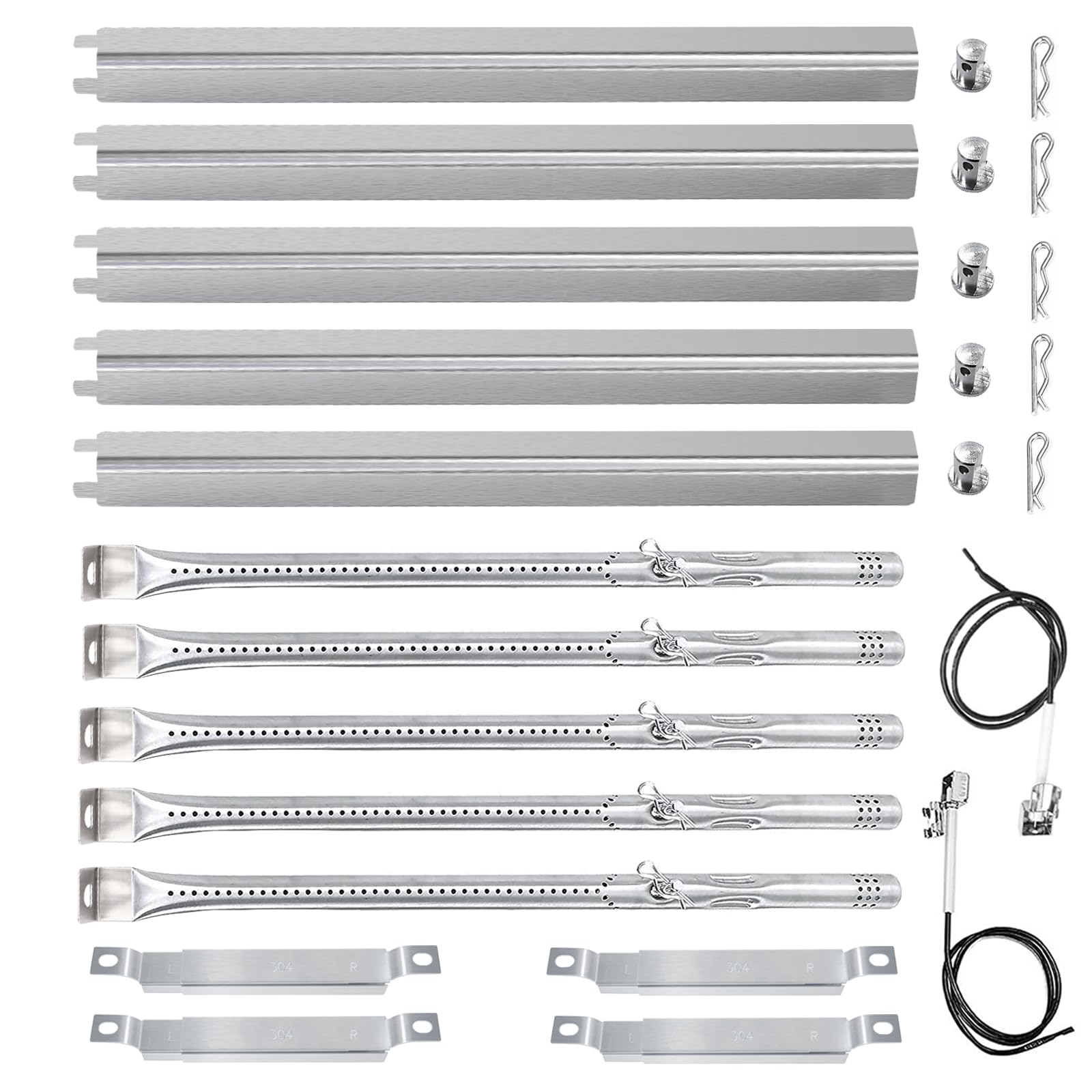 Kit bruciatore grill per griglie Charbroil convettivo o infrarosso 5 e 4 bruciatori 463448021 463451022 463465022; ricambi griglia Charbroil; parte griglia Charbroil; Bruciatore per griglia
