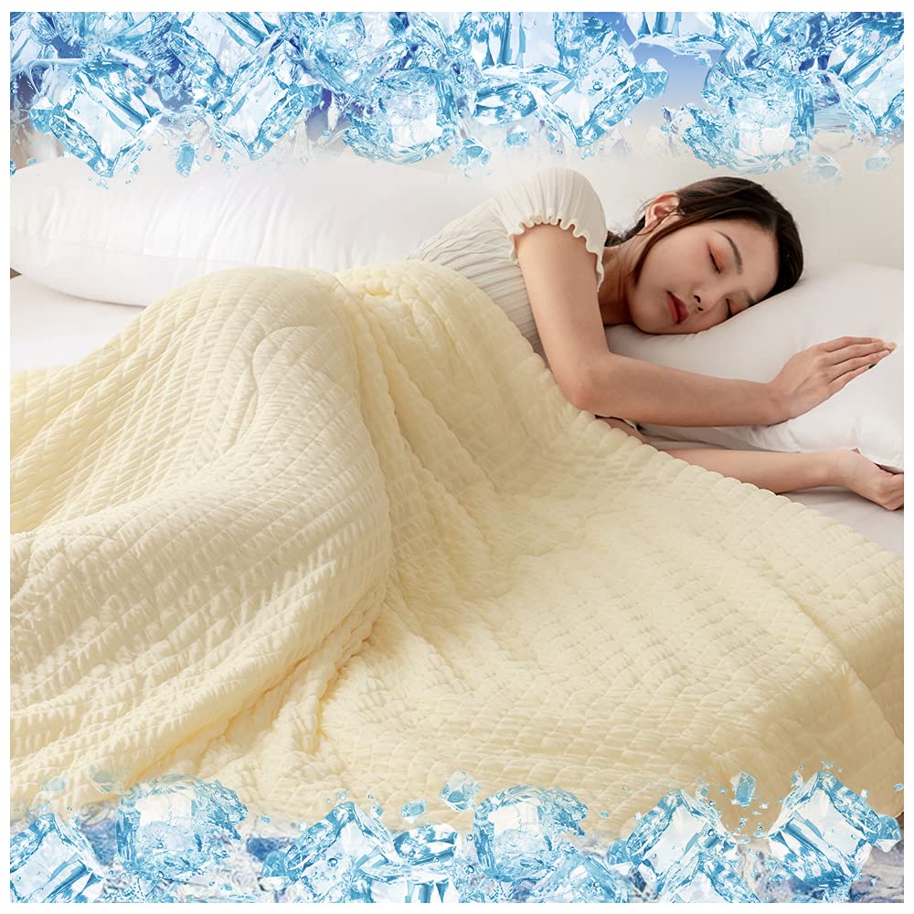 Amazon｜【とろける冷感新感覚・くしゅくしゅ特殊製法】 夏用かけ布団