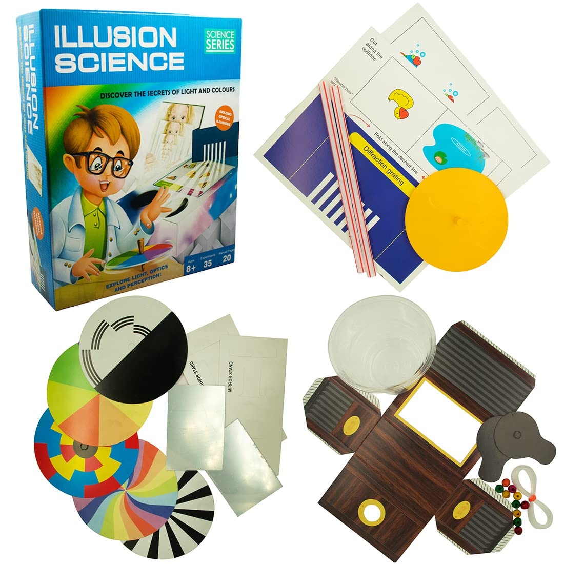 Toy Cloud Illusion Science Kit for Kids with 35 Experiments Science Series, Learning and Educational DIY Kit