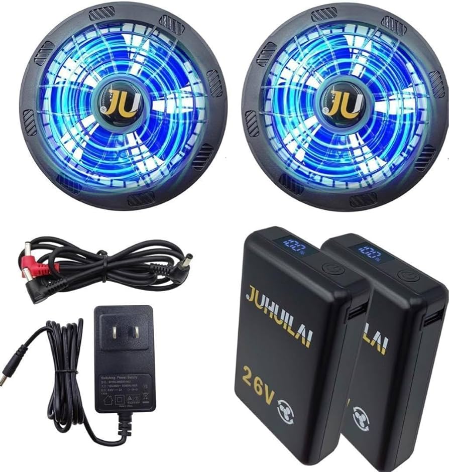 空調服ファンバッテリー26V 予備バッテリー付き