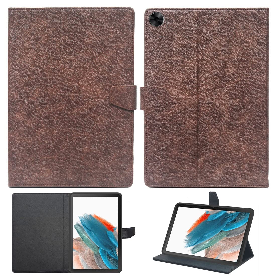 Zaoma PU Leather Flip Flap Case Compatible for Samsung Galaxy Tab A8 10.5 Inch 2022 (SM-X200/SM-X205/SM-X207) Tablet - Brown (B09QKWF4HJ) Amazon Price History, Amazon Price Tracker