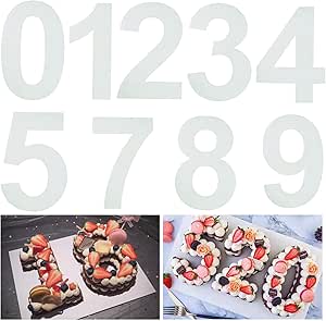Número 0-9 Para Decoración De Pasteles, 20 Piezas De Acrílico Dorado
