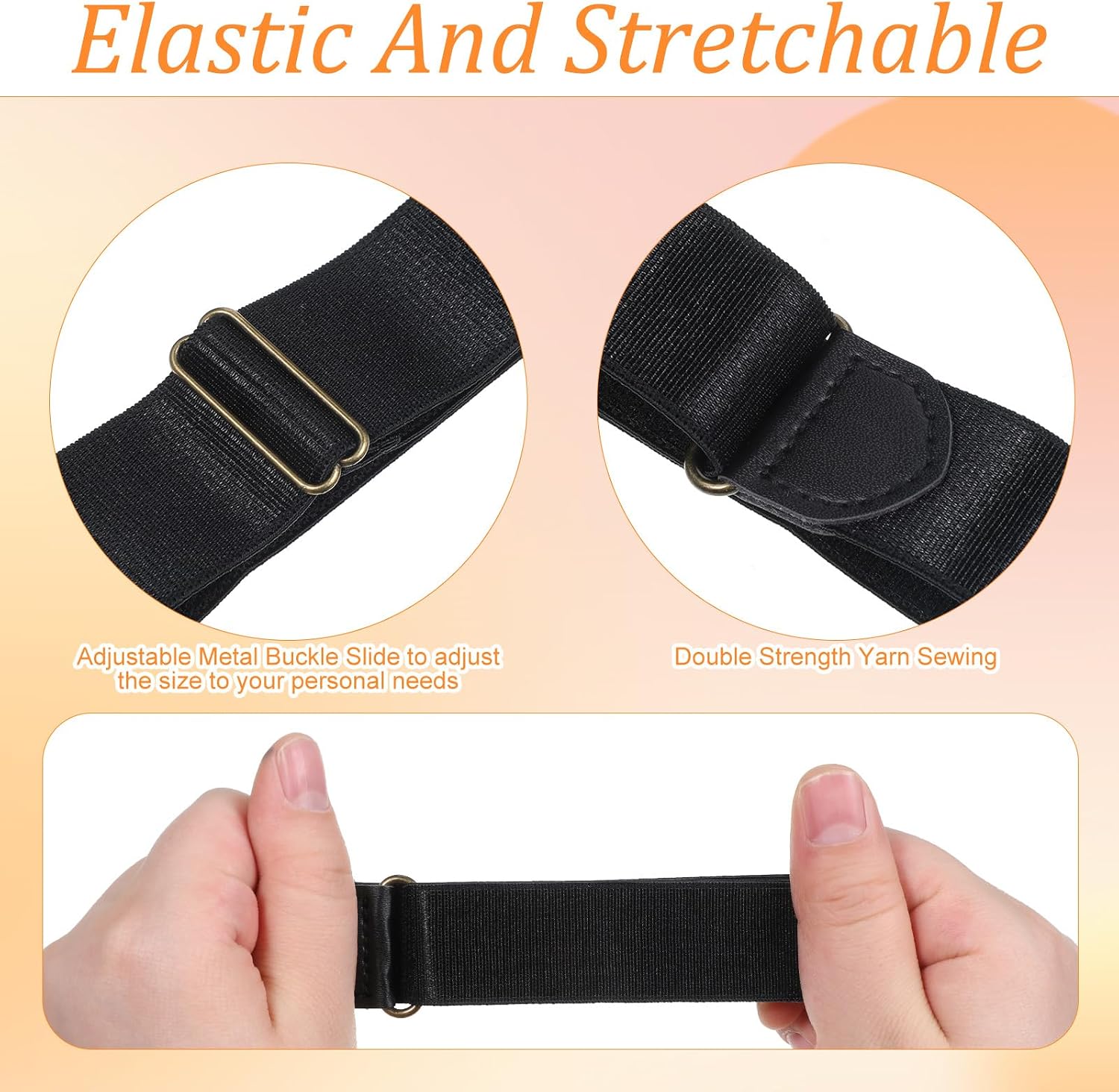 4 PCS Sleeve Garters for Men, 2 Colors Unisex Arm Garters Adjustable Anti-Slip Long Sleeve Holders Arms to Hold You up for Men Women Sports Daily Wearing Decoration
