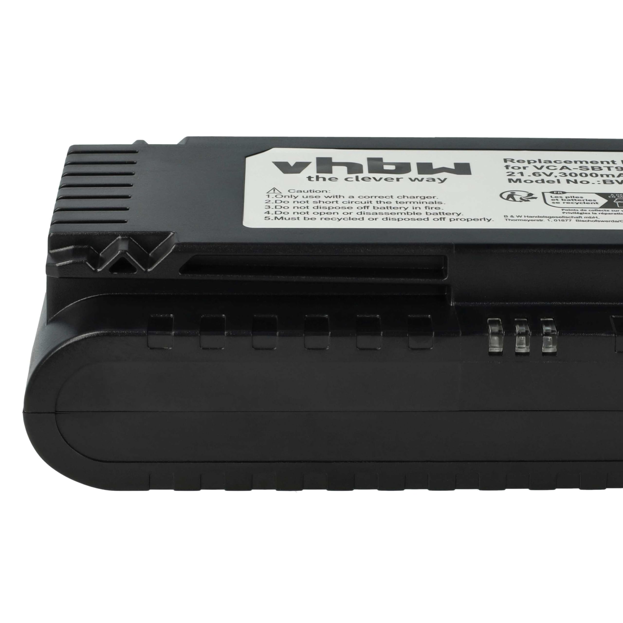 vhbw Bateria kompatybilna z Samsung Powerstick Jet VS9000 Czarny odkurzacz (3000mAh, 21,6V, Li-Ion)