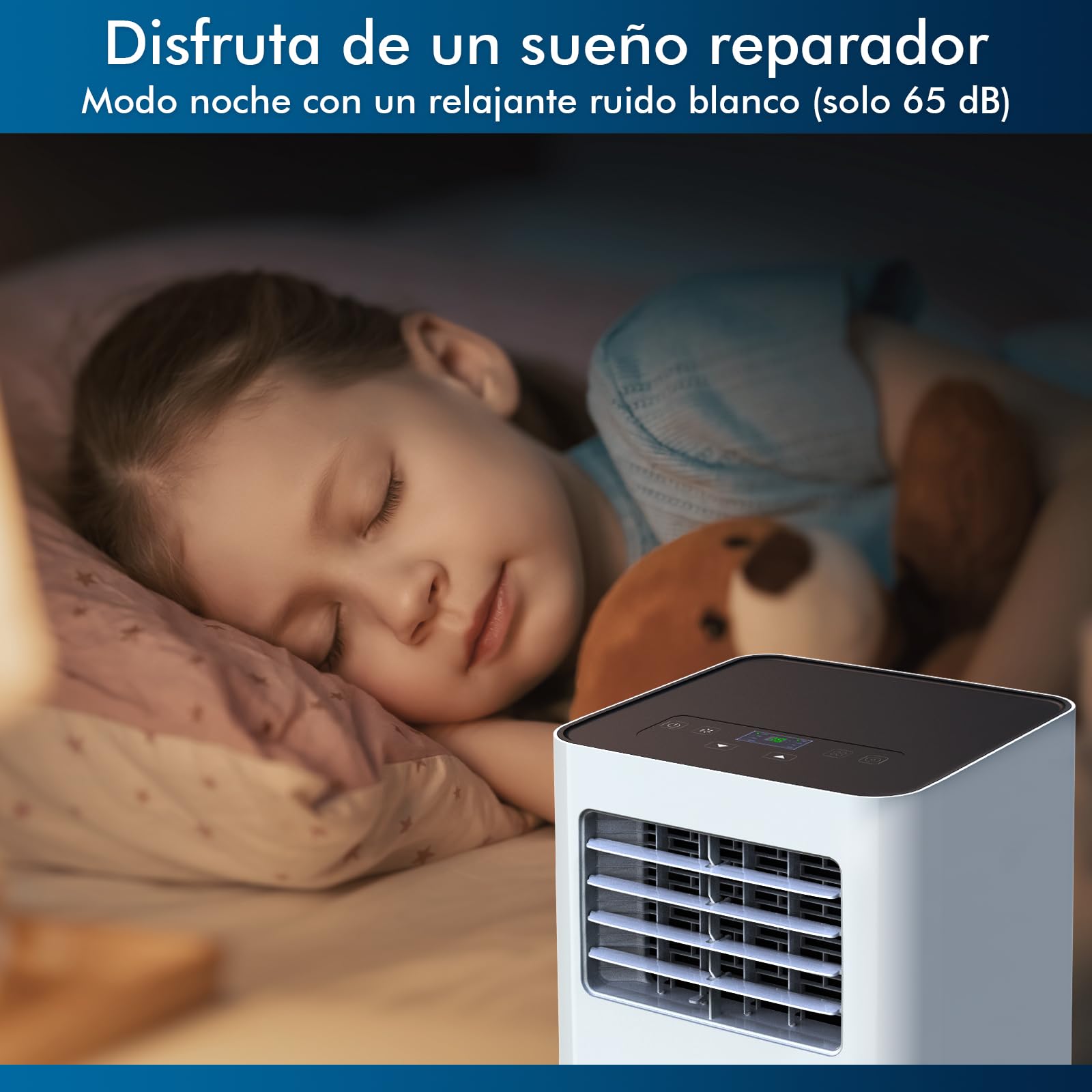 KLIM K9000 - Aire acondicionado portátil 3 en 1 - Nuevo - Con función deshumidificador, ventilador y modo refrigeración - Mando a distancia - AC portátil de 9000 BTU