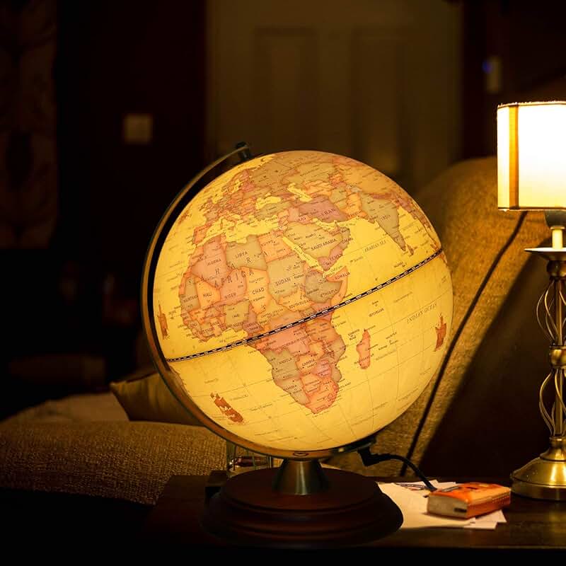 illuminated globe
