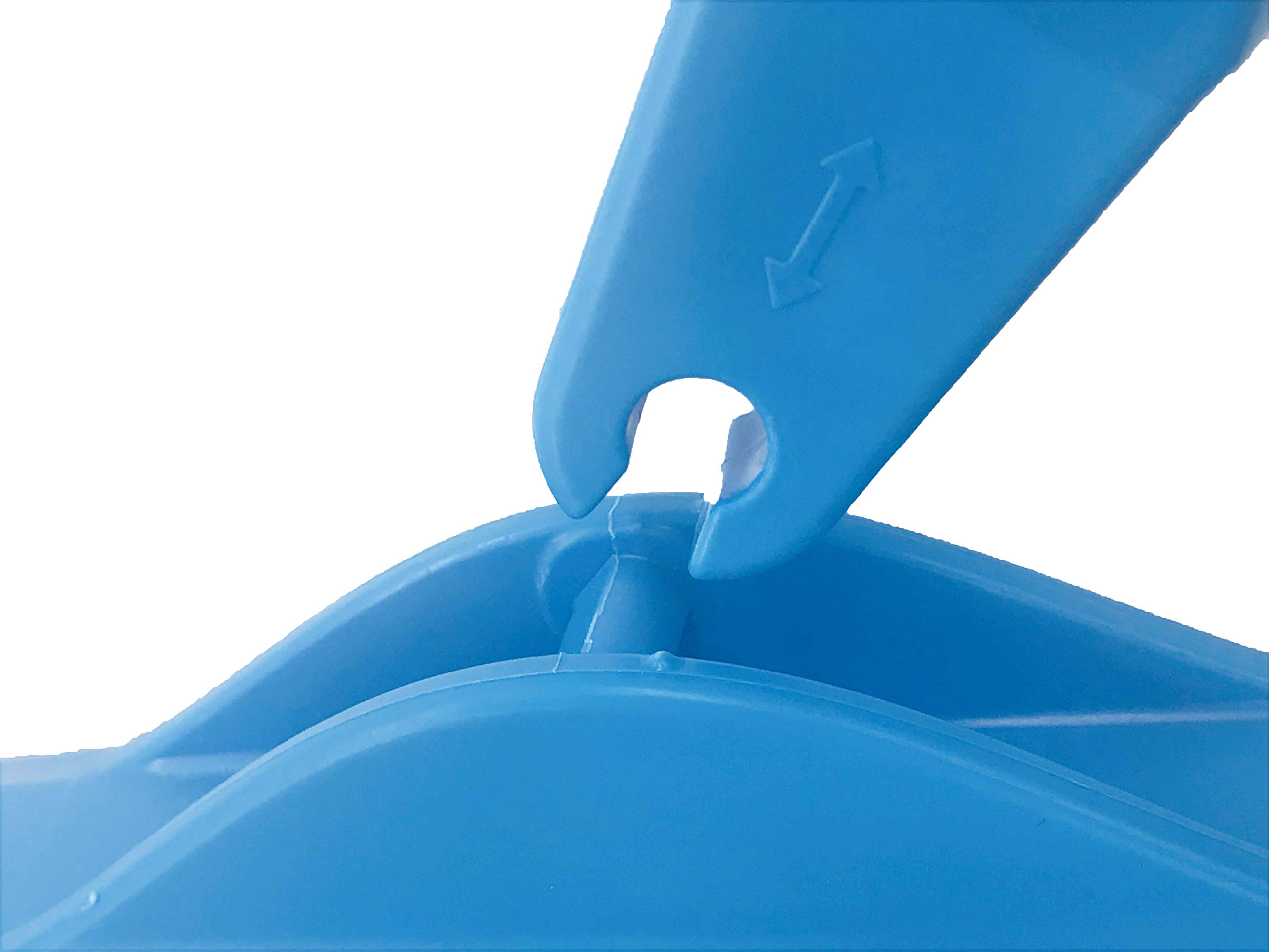 Vikan - Spazzola per fughe igienica - Con collo flessibile - modello con manico - Extra duro - 225mm - Blu