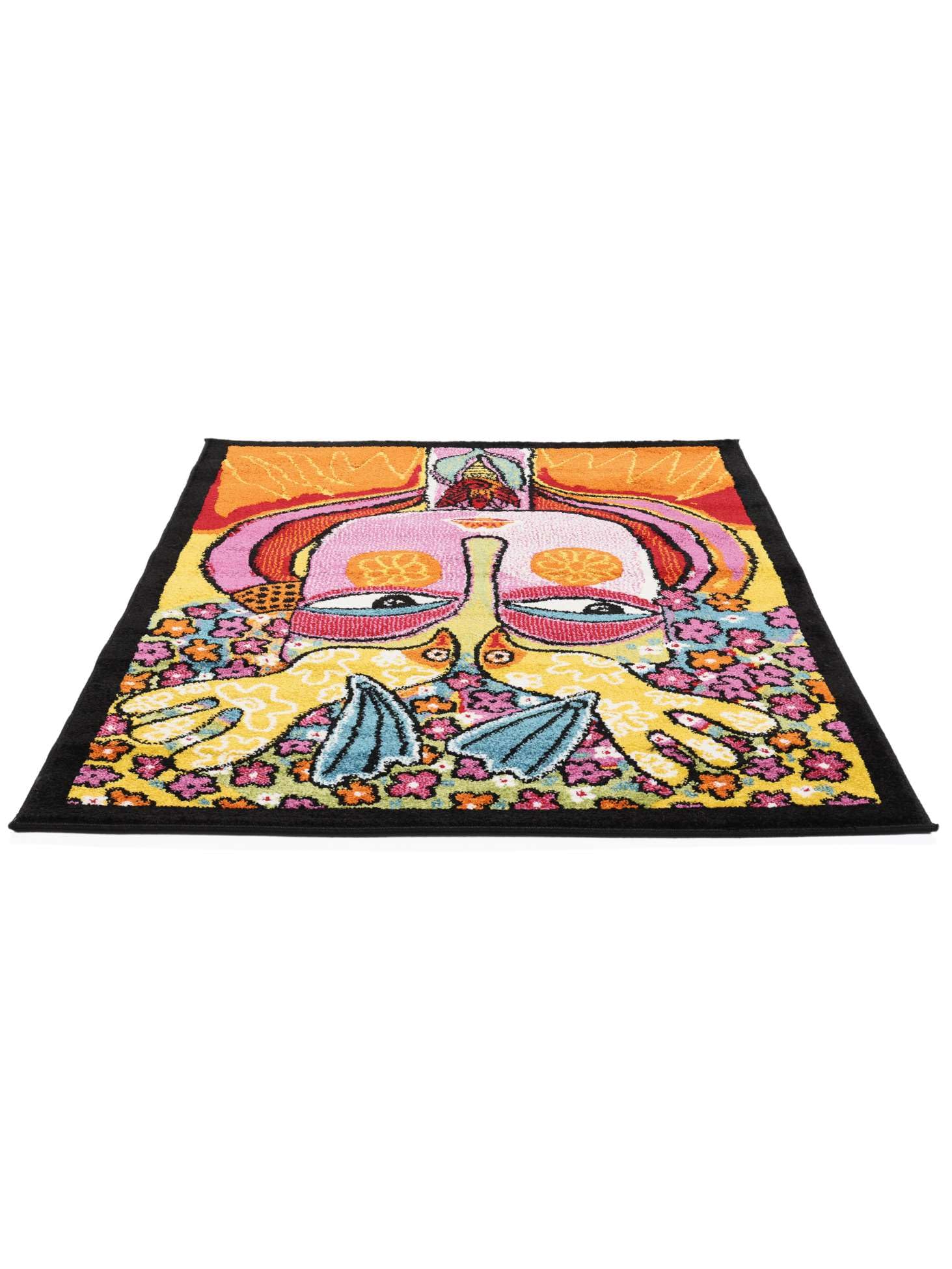 RugVista She has Flowers in Her Hair Alfombra, 100 x 130 cm | Modernas, Nuestros diseñadores, Rectangular, Pelo medio, Limpieza en seco, Oeko-Tex 100