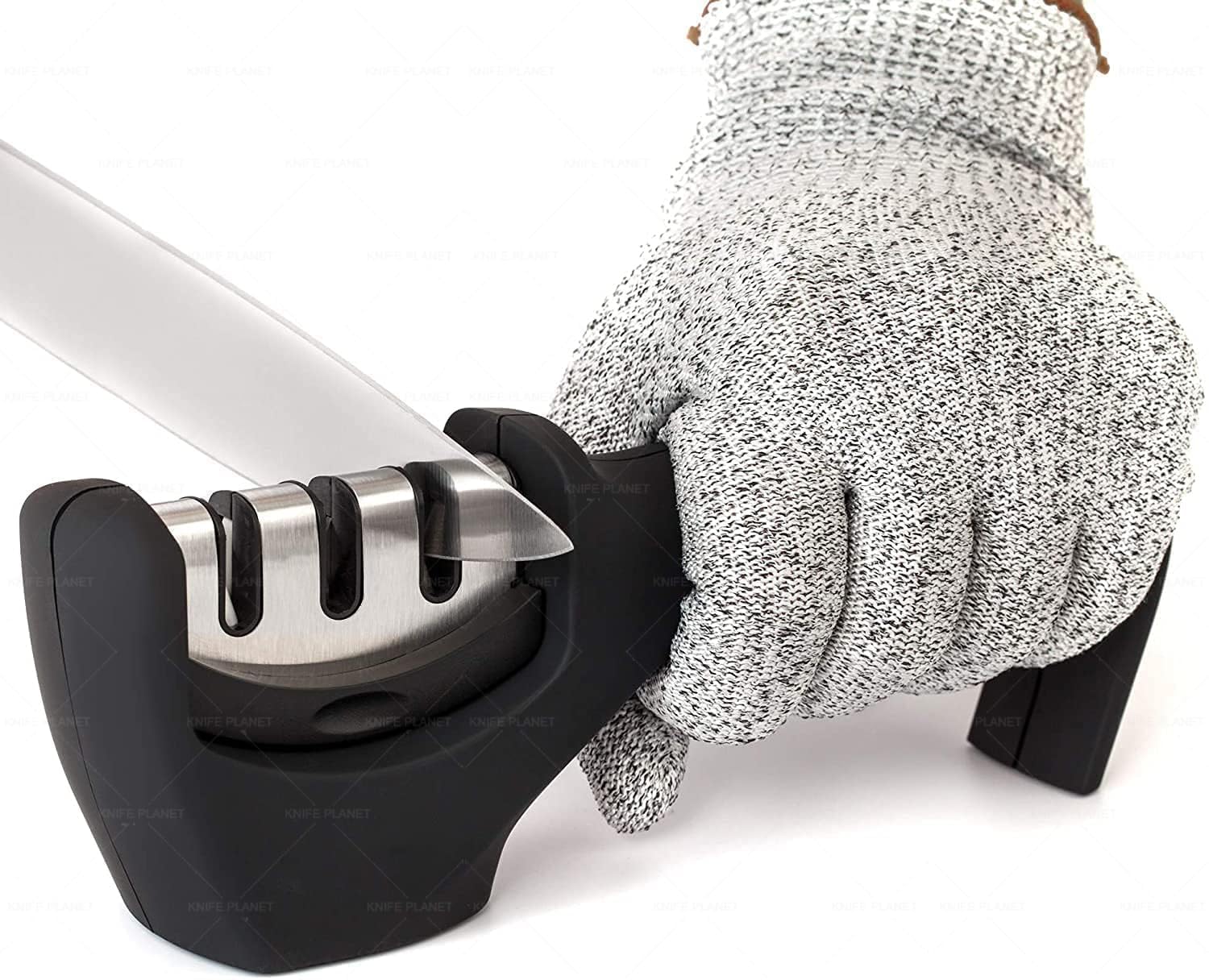 KNIFEPLANET Knife Sharpener Sharpener Tool Advanced Knife Sharpener for Kitchen, Rod Knife Sharpner Knives Sharpening Tool for Steel Knives,Knife sharpner Rod
